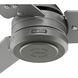 Cassius 60 inch Matte Silver with Matte Silver/Black Willow Blades Outdoor Ceiling Fan