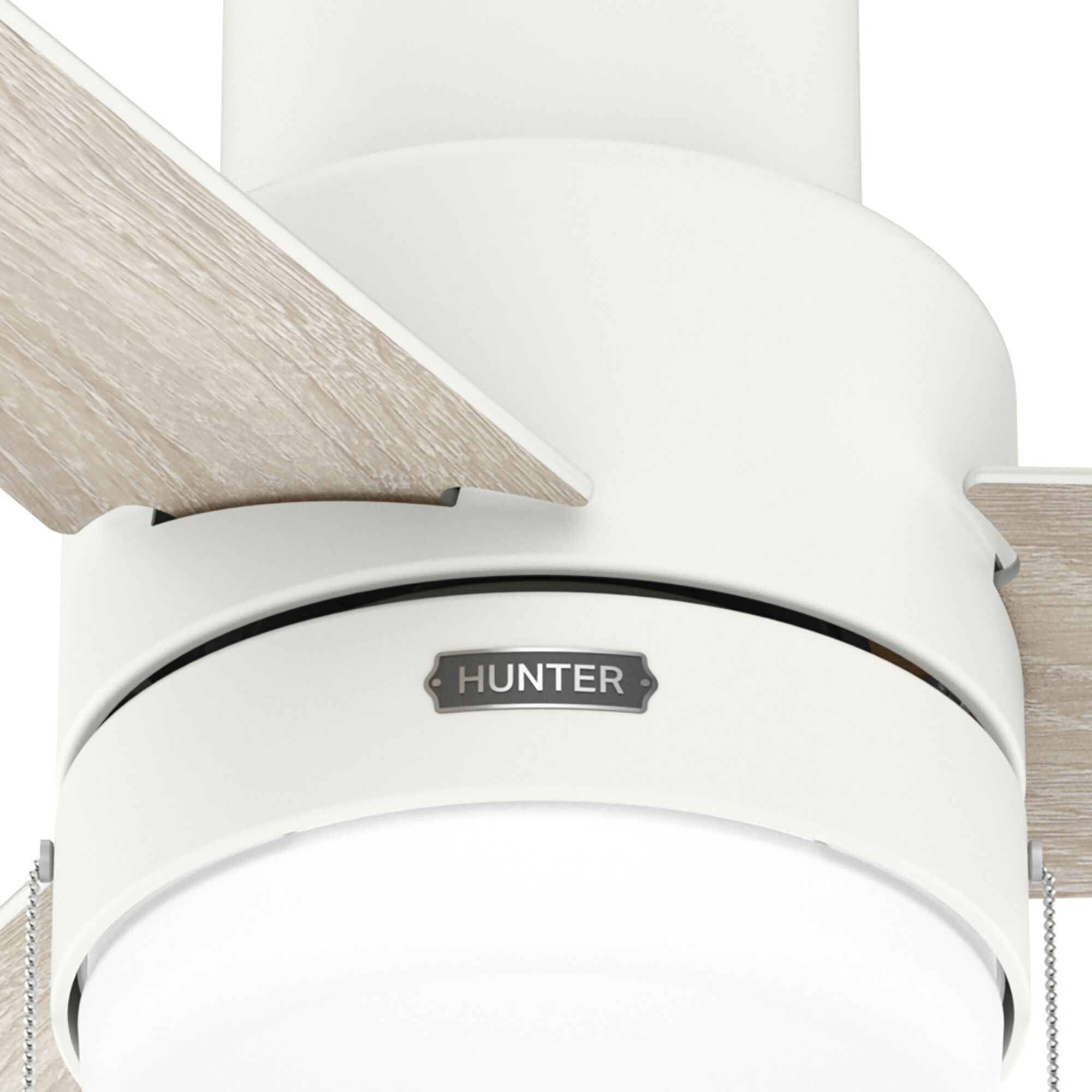 Brunner 52 inch Matte White with Light Oak/Fresh White Blades Ceiling Fan