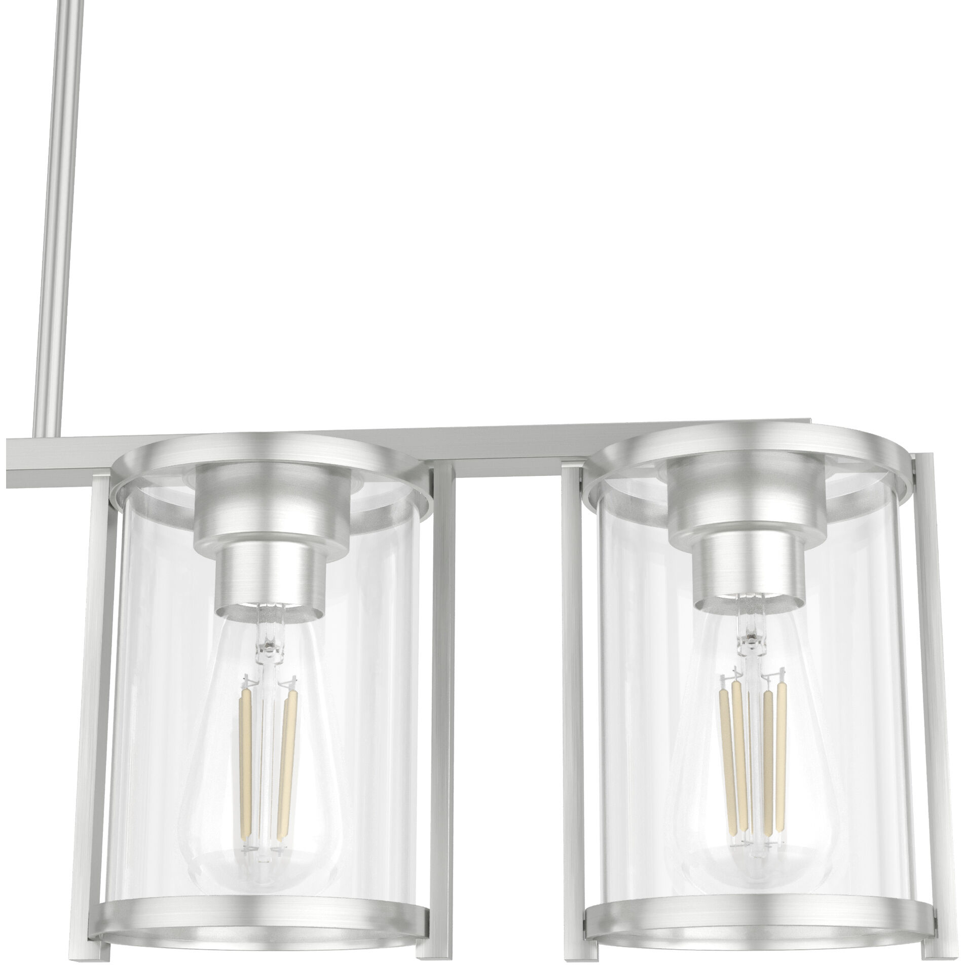 Astwood 5 Light 39 inch Brushed Nickel Linear Chandelier Ceiling Light, Large