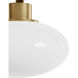 Getty 1 Light 9.1 inch Luxe Gold Flush Mount Ceiling Light, Small