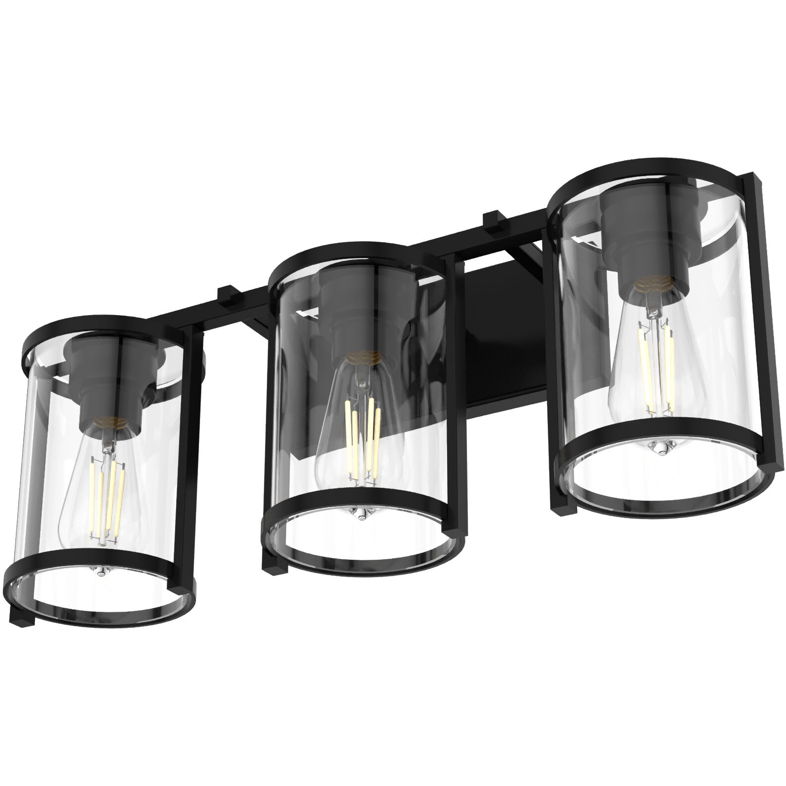 Astwood 3 Light 24.25 inch Matte Black Vanity Light Wall Light