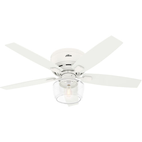 Bennett 52 inch Matte White with Bleached Oak/Fresh White Blades Ceiling Fan