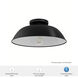 Mill Valley 1 Light 14 inch Matte Black and White Outdoor Flush Mount, Medium