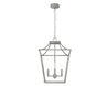 Laurel Ridge 4 Light 16 inch Brushed Nickel Lantern Pendant Ceiling Light
