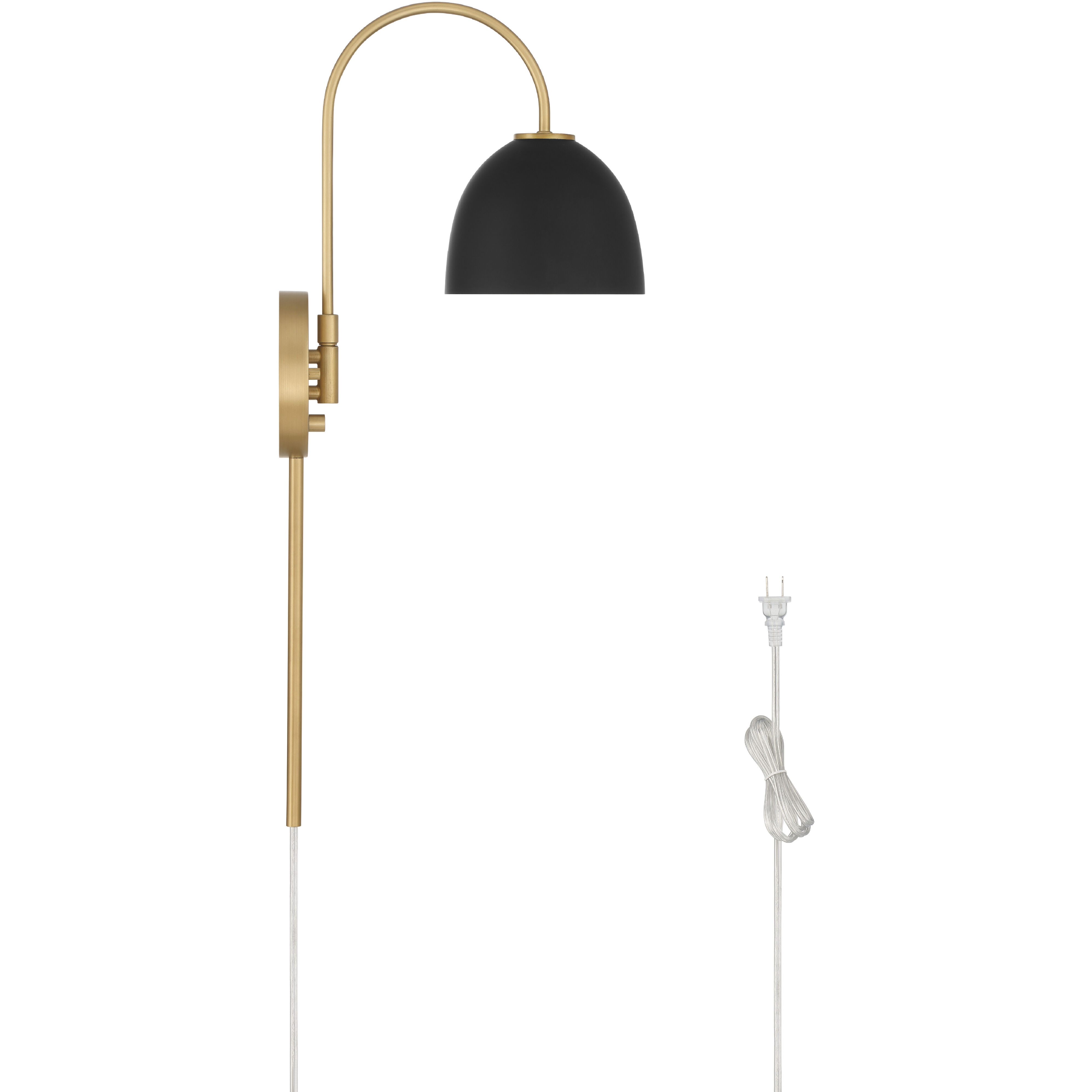 Erling 1 Light 6.75 inch Luxe Gold Pin Up Sconce Wall Light, Large