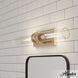Lenlock 2 Light 22 inch Alturas Gold Vanity Light Wall Light