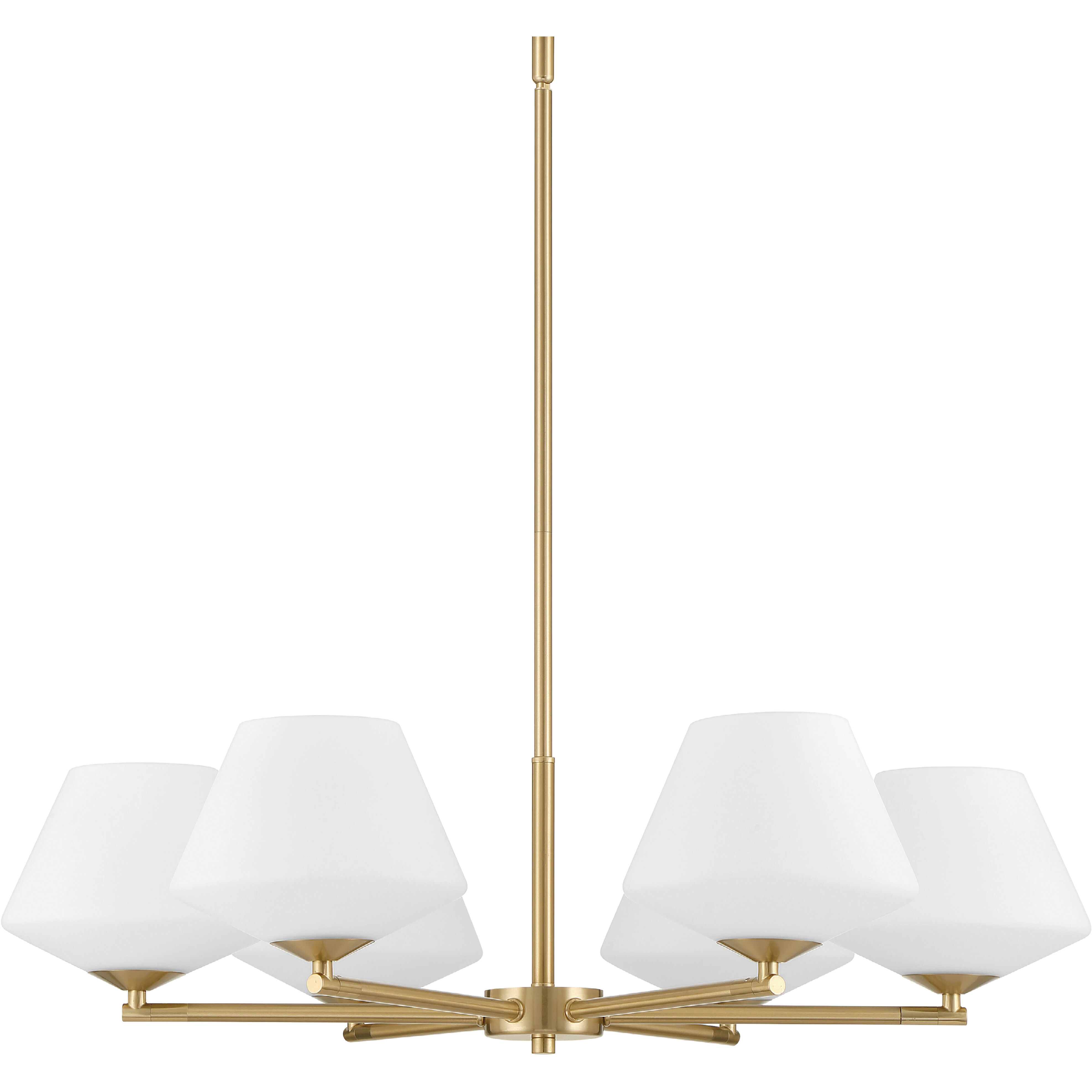 Celestial Valley 6 Light 28.5 inch Alturas Gold Chandelier Ceiling Light, Medium