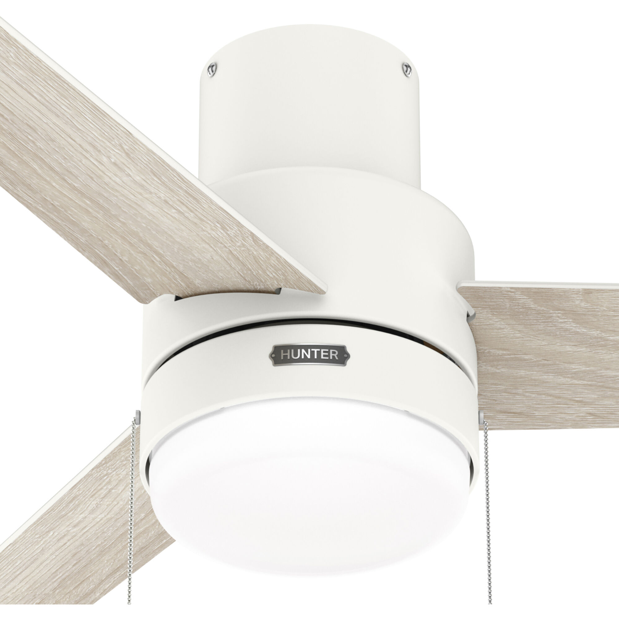 Brunner 52 inch Matte White with Light Oak/Fresh White Blades Ceiling Fan