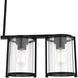 Astwood 5 Light 39 inch Matte Black Linear Chandelier Ceiling Light, Large