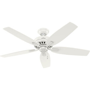 Newsome 52 inch Fresh White with Fresh White/Light Oak Blades Ceiling Fan