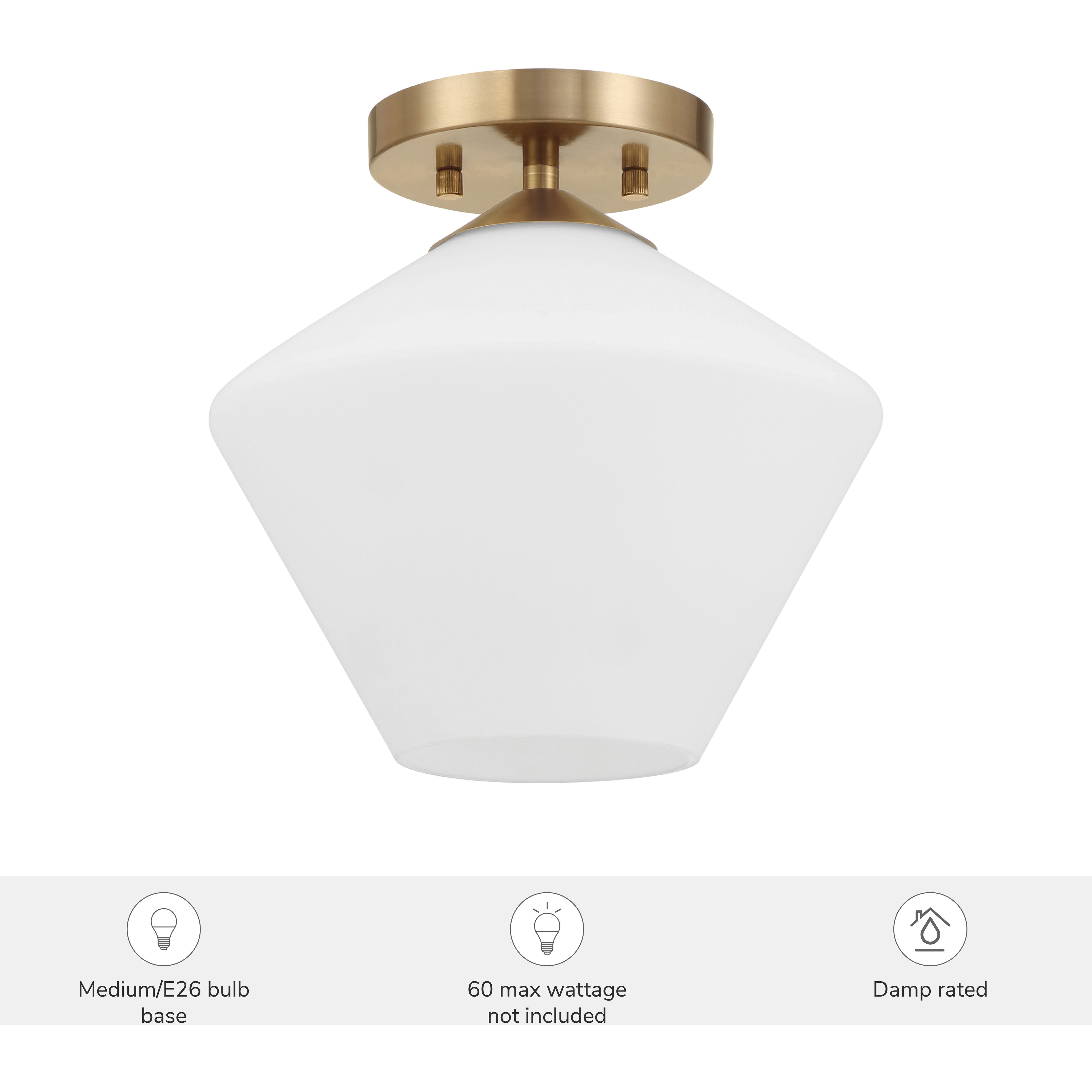 Celestial Valley 1 Light 10 inch Alturas Gold Flush Mount Ceiling Light, Small