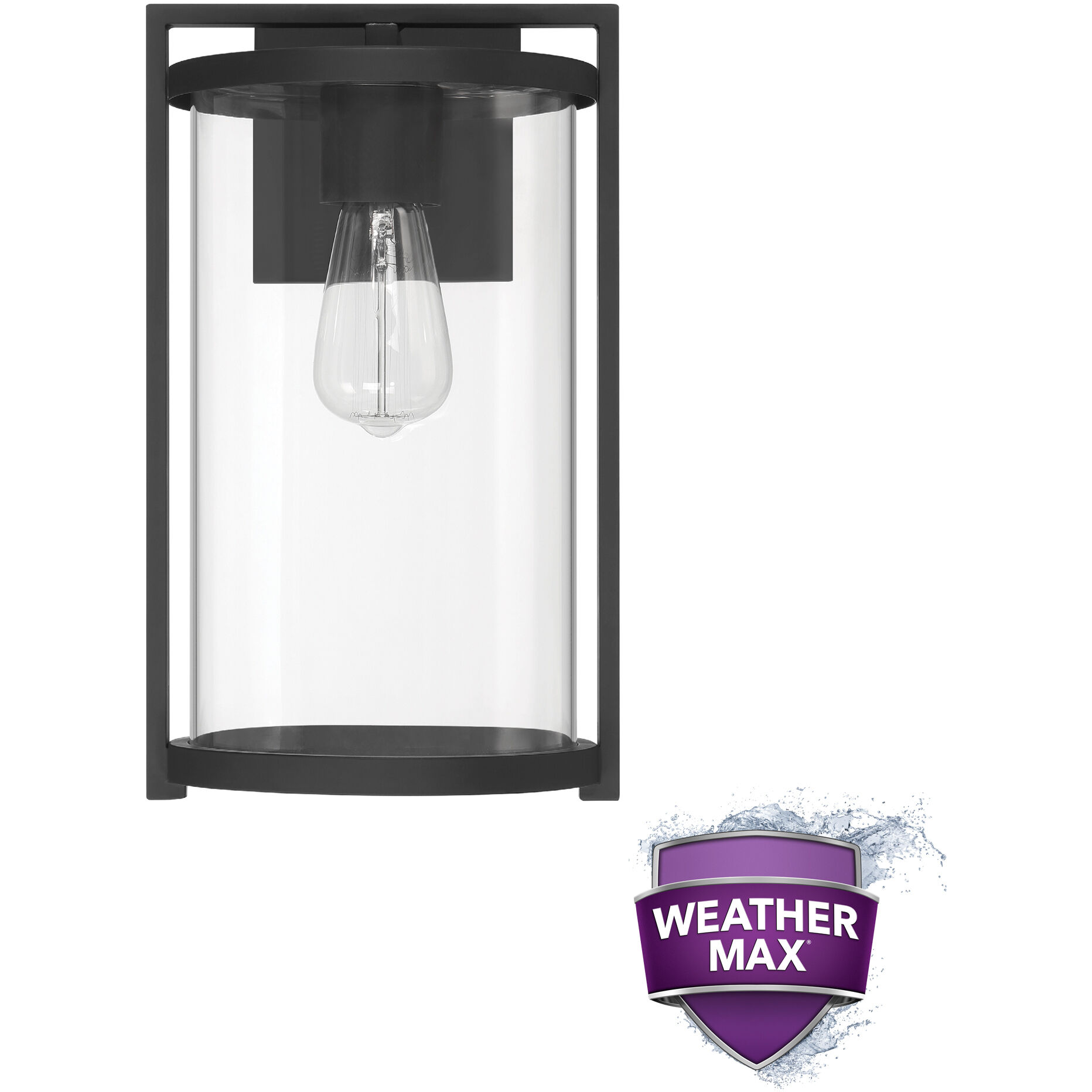 Astwood 1 Light 14.25 inch Matte Black Outdoor Wall Light, Medium