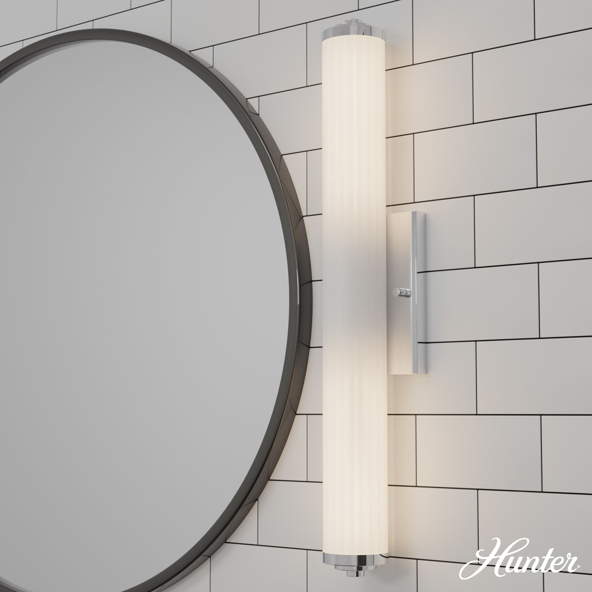 Holly Grove 2 Light 24 inch Chrome Vanity Light Wall Light, Medium