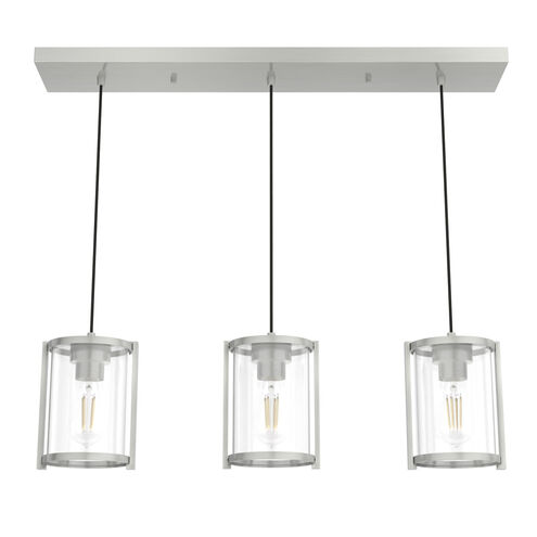 Astwood 3 Light 29 inch Brushed Nickel Linear Pendant Ceiling Light