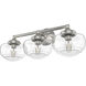 Saddle Creek 3 Light 23.5 inch Brushed Nickel Vanity Light Wall Light