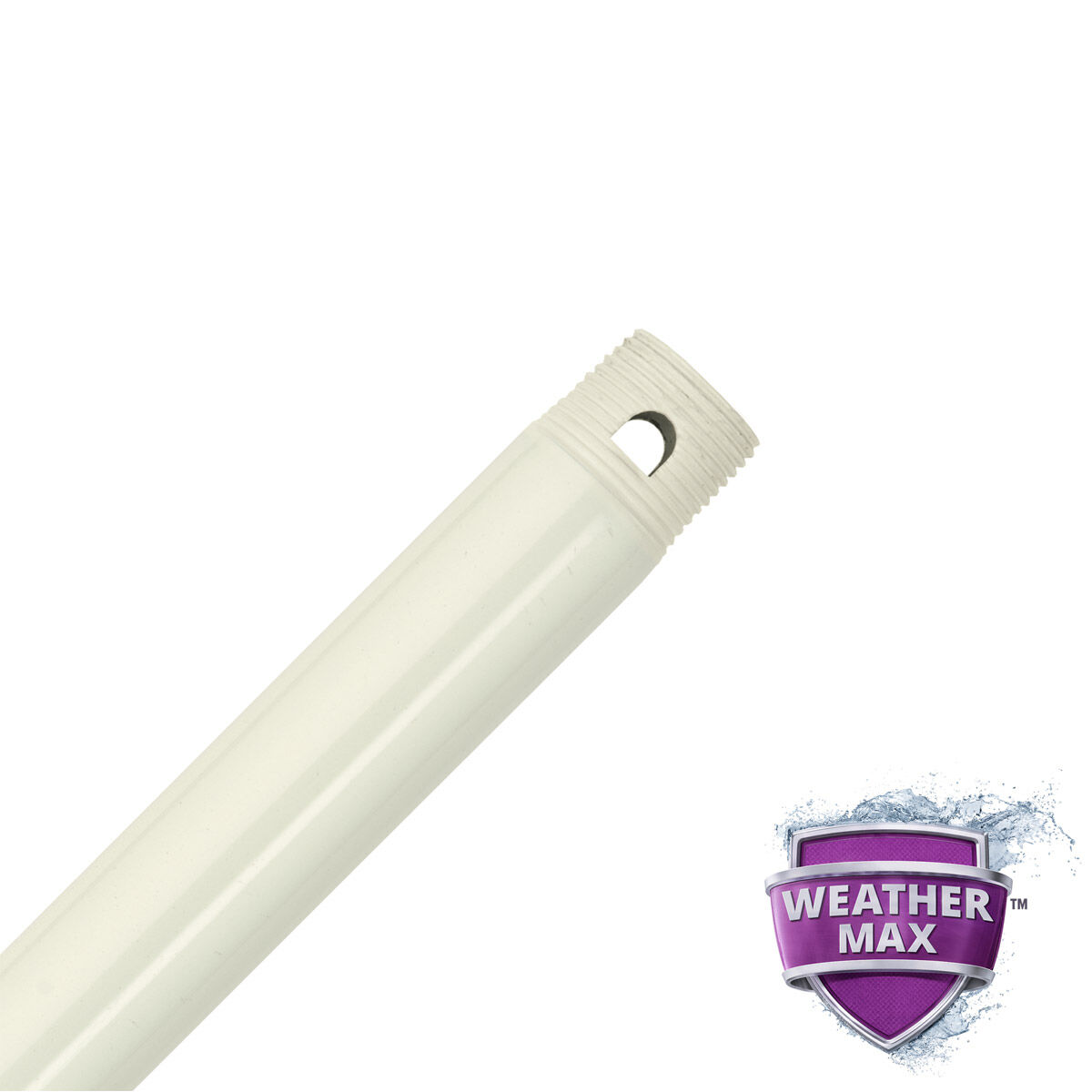 Fan Accessory Fresh White Fan Downrod, 18" WeatherMax