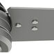 Cassius 60 inch Matte Silver with Matte Silver/Black Willow Blades Outdoor Ceiling Fan