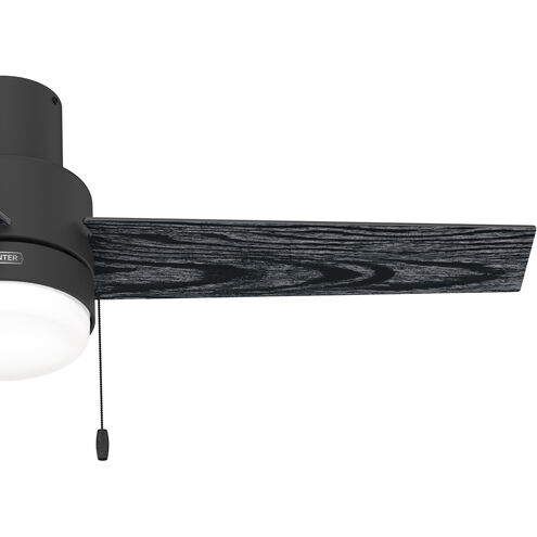 Brunner 52 inch Matte Black with Dark Gray Oak/Salted Black Blades Ceiling Fan