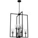 Kerrison 8 Light 24 inch Natural Black Iron Foyer Pendant Ceiling Light