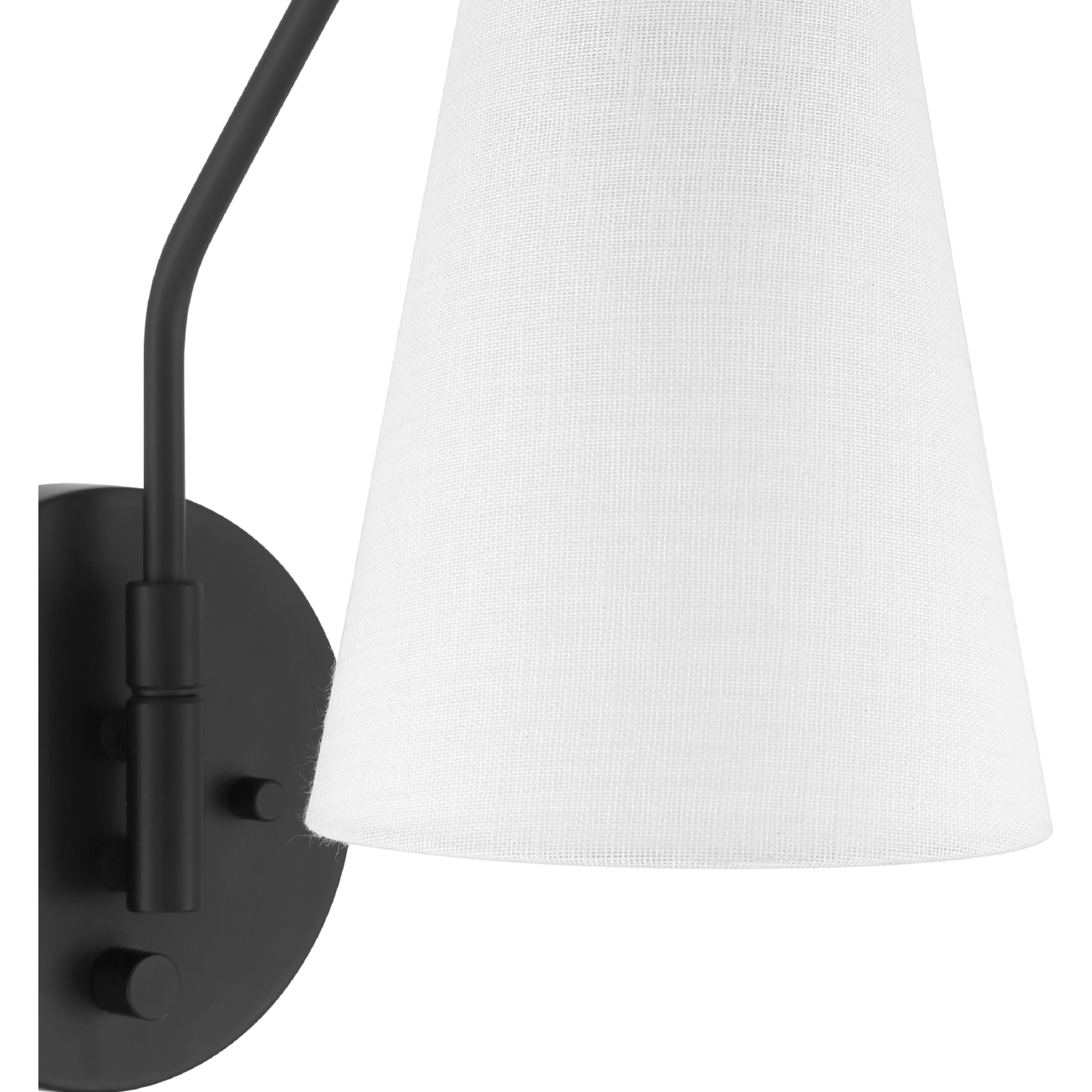 Valley Park 1 Light 6 inch Matte Black Pin Up Sconce Wall Light, Large