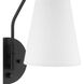 Valley Park 1 Light 6 inch Matte Black Pin Up Sconce Wall Light, Large