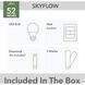 Skyflow 52 inch Matte Black Outdoor Ceiling Fan