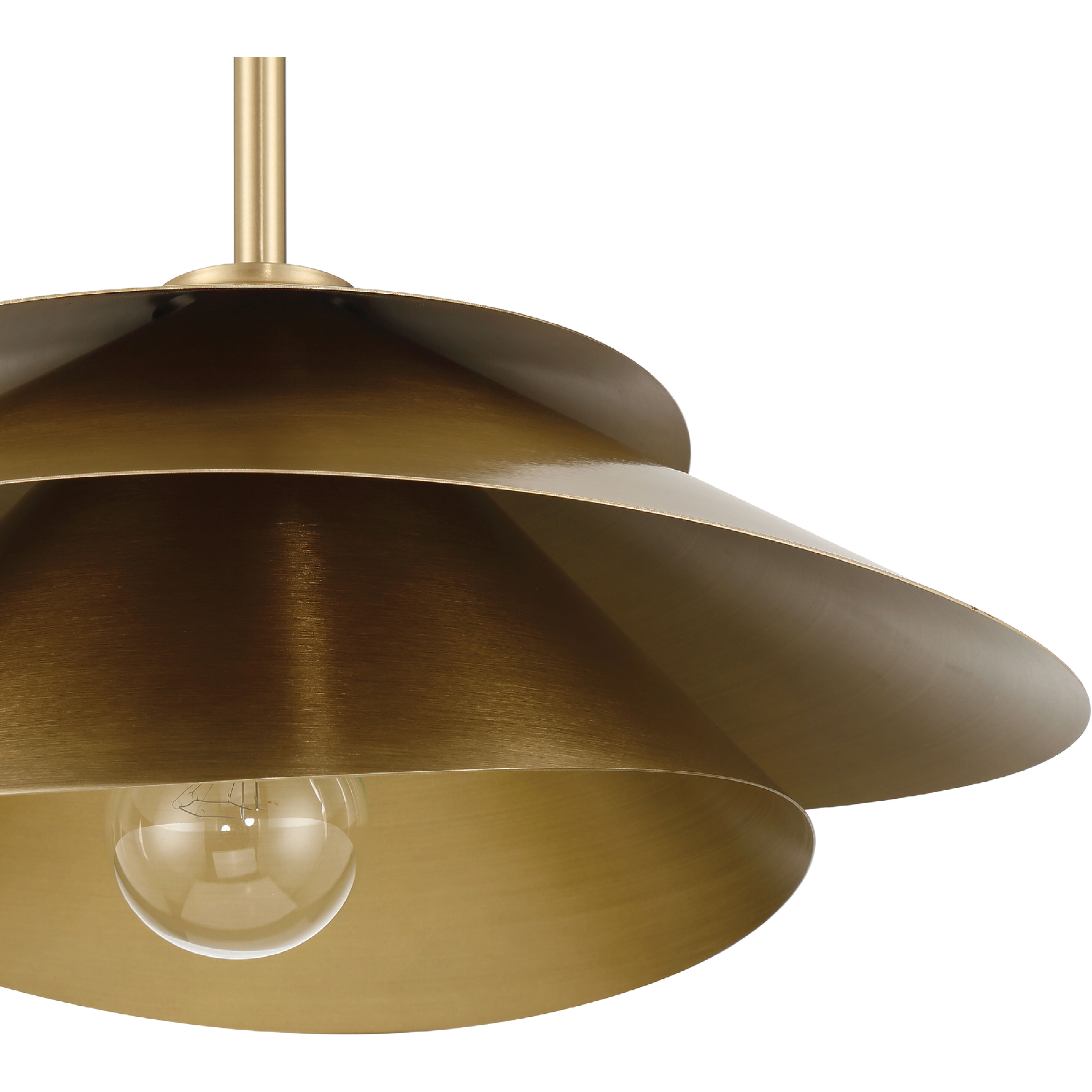 Hiro 1 Light 12.75 inch Alturas Gold Pendant Ceiling Light, Large