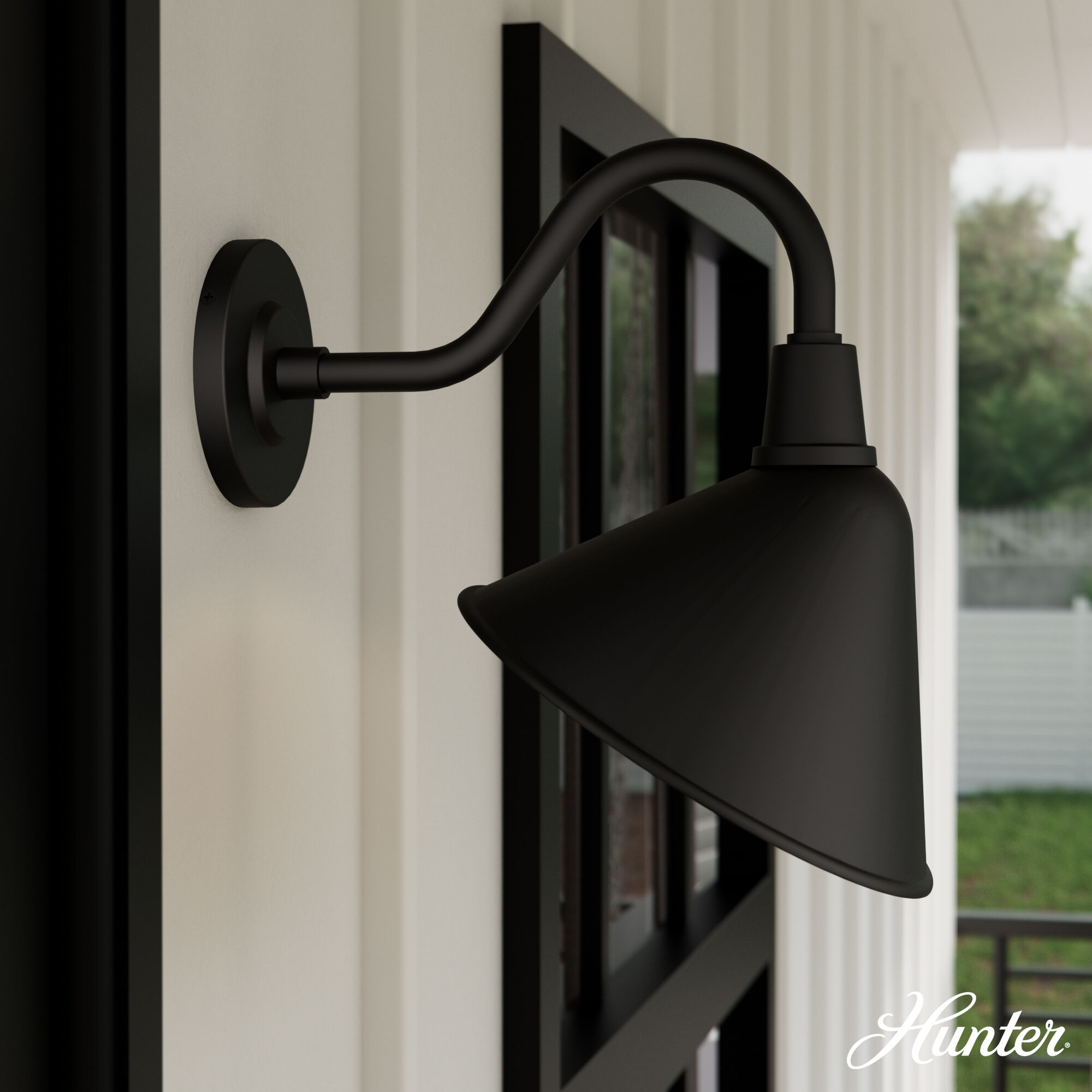 Cassius 1 Light 13.5 inch Matte Black Outdoor Wall Light, Medium