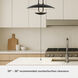 Sunset Ridge 18 inch Matte Black Pendant Ceiling Light, Large