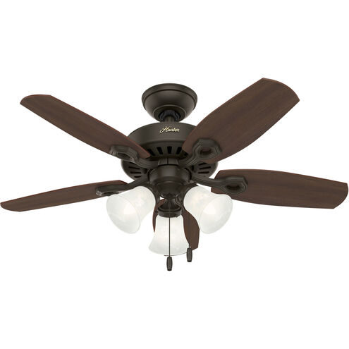 Builder 42 inch New Bronze with Brazilian Cherry/Harvest Mahogany Blades Ceiling Fan