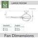 Skyflow 52 inch Matte Black Outdoor Ceiling Fan