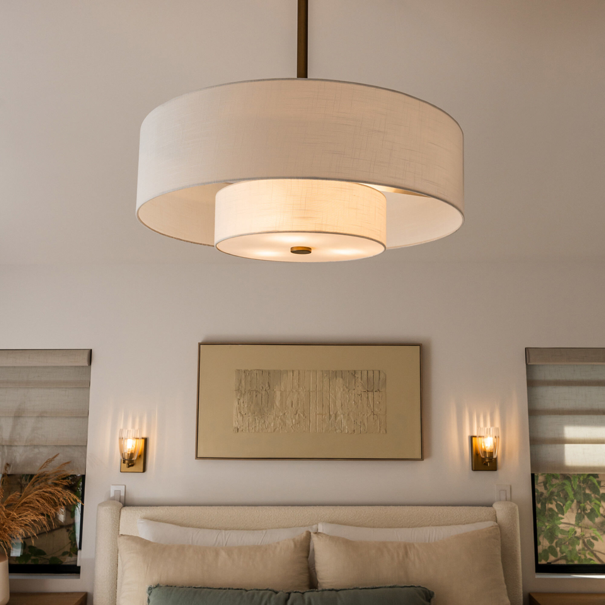 Brookside 30 inch Luxe Gold with Fresh White Blades Ceiling Fan