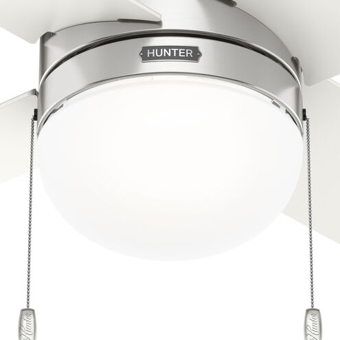 Timpani 52 inch Brushed Nickel with Fresh White Blades Ceiling Fan