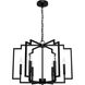 Zoanne 6 Light 24 inch Matte Black Chandelier Ceiling Light