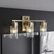 Gatz 3 Light 22.25 inch Alturas Gold Vanity Light Wall Light