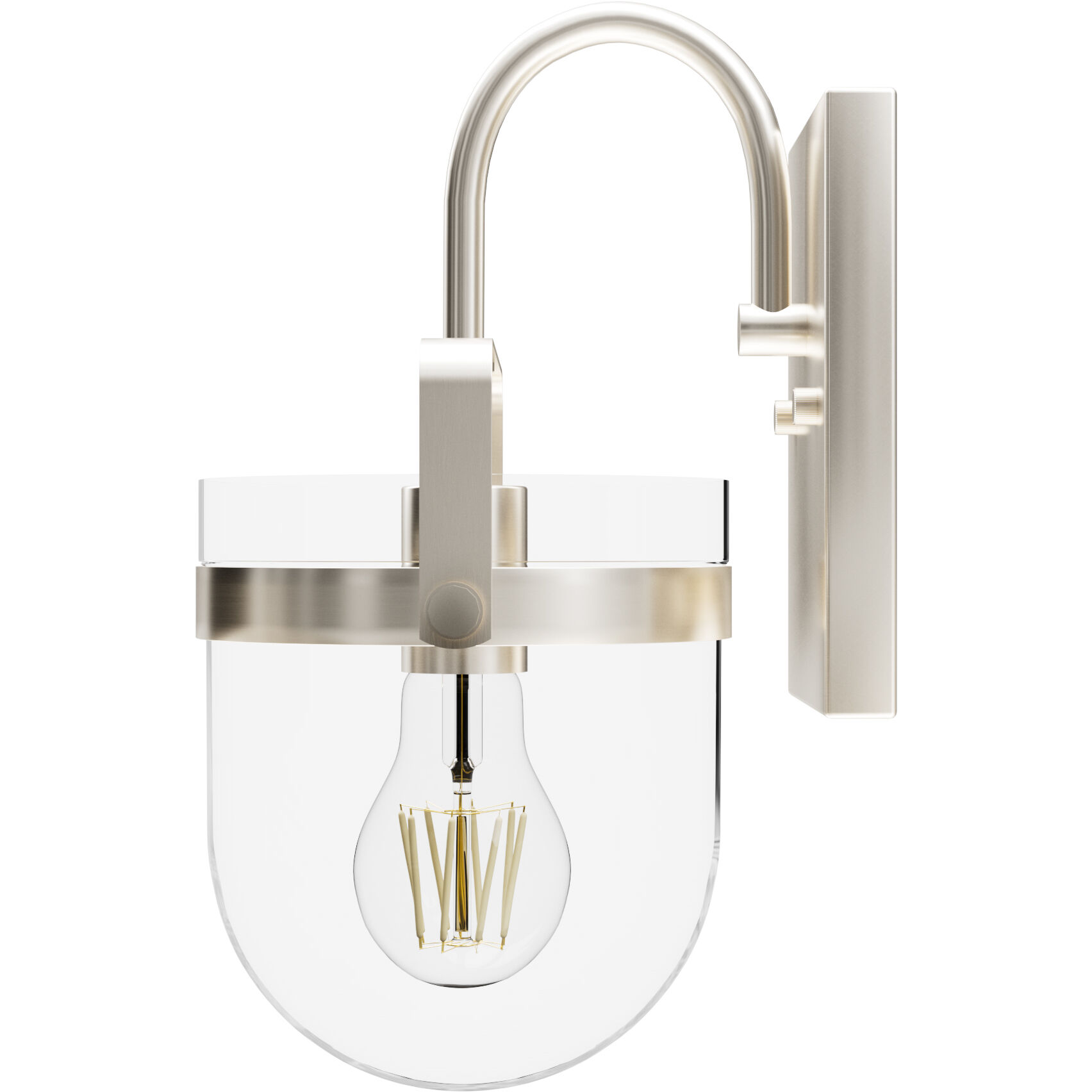 Karloff 1 Light 7.5 inch Brushed Nickel Wall Sconce Wall Light