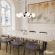 Hepburn 8 Light 40 inch Matte Black Chandelier Ceiling Light, Extra Large