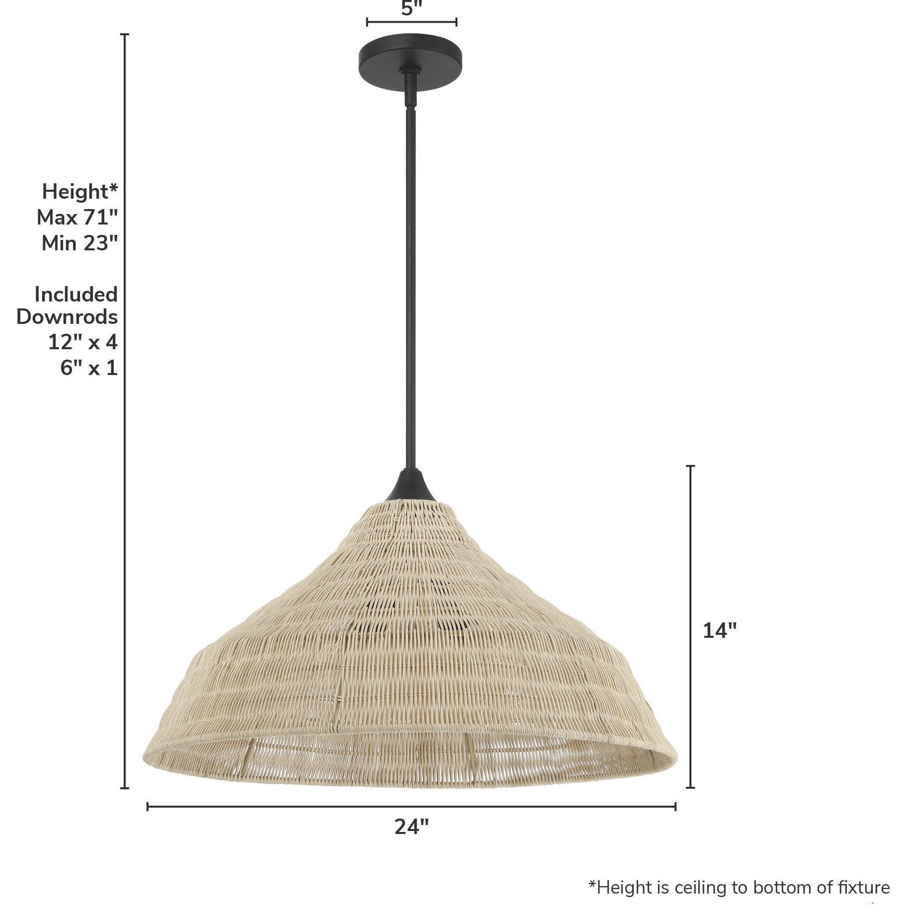 Agoura 3 Light 24 inch Matte Black Pendant Ceiling Light, Extra Large