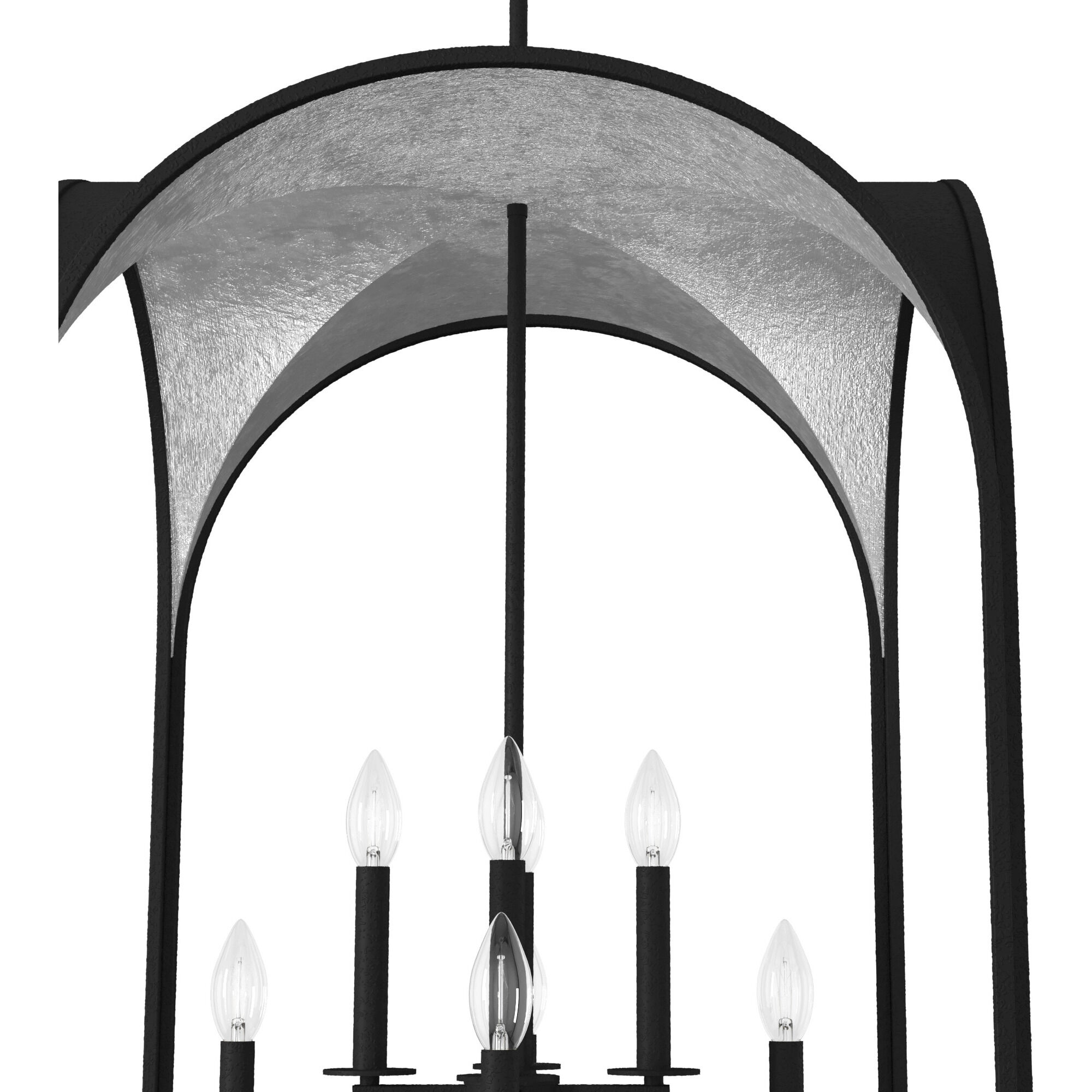 Dukestown 8 Light 23 inch Natural Iron Pendant Ceiling Light