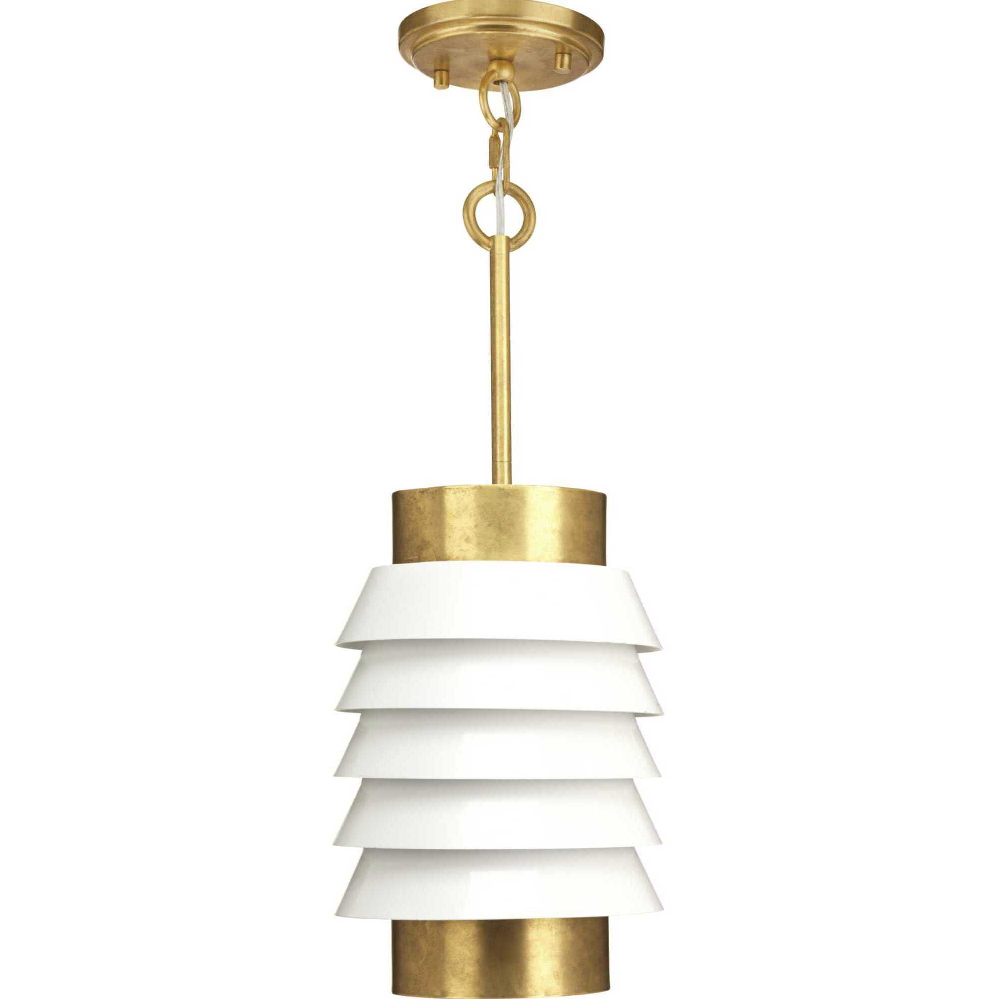 Point Dume™ Onshore 1 Light 8 inch Brushed Brass Pendant Ceiling Light, Design Series