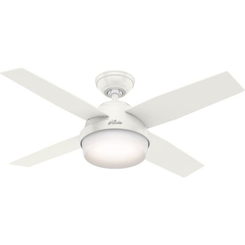 Dempsey 44 inch Fresh White with Blonde Oak/Fresh White Blades Ceiling Fan