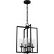 Kerrison 4 Light 15 inch Natural Black Iron Pendant Ceiling Light