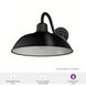 Mill Valley 1 Light 10.6 inch Matte Black and White Outdoor Wall Light, Medium