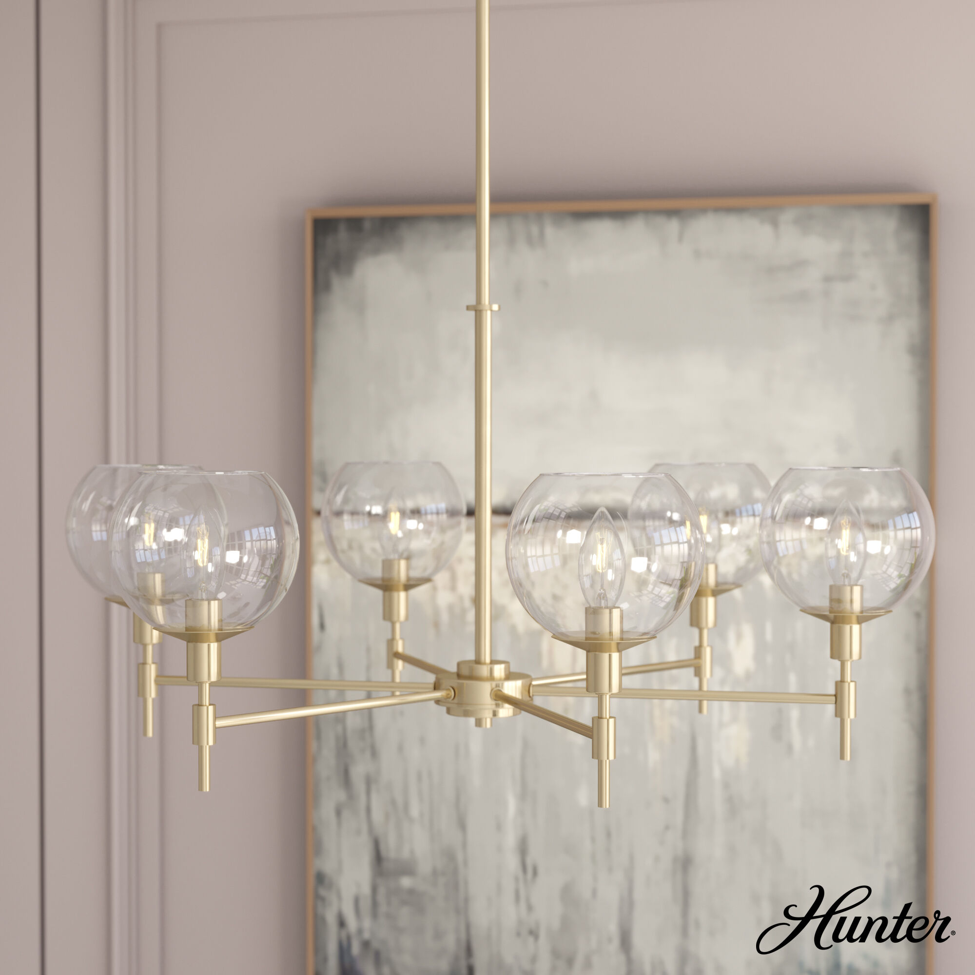 Xidane 6 Light 32 inch Alturas Gold Chandelier Ceiling Light
