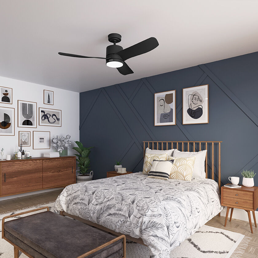 Bolsa 52 inch Matte Black Ceiling Fan
