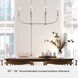 Southcrest 6 Light 36 inch Distressed White Linear Chandelier Ceiling Light