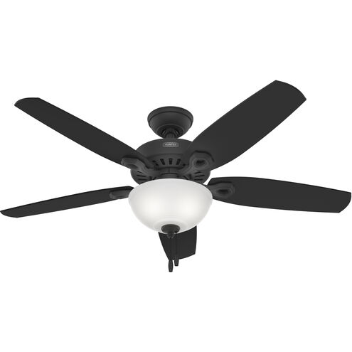 Builder 52 inch Matte Black with Matte Black/Greyed Walnut Blades Ceiling Fan