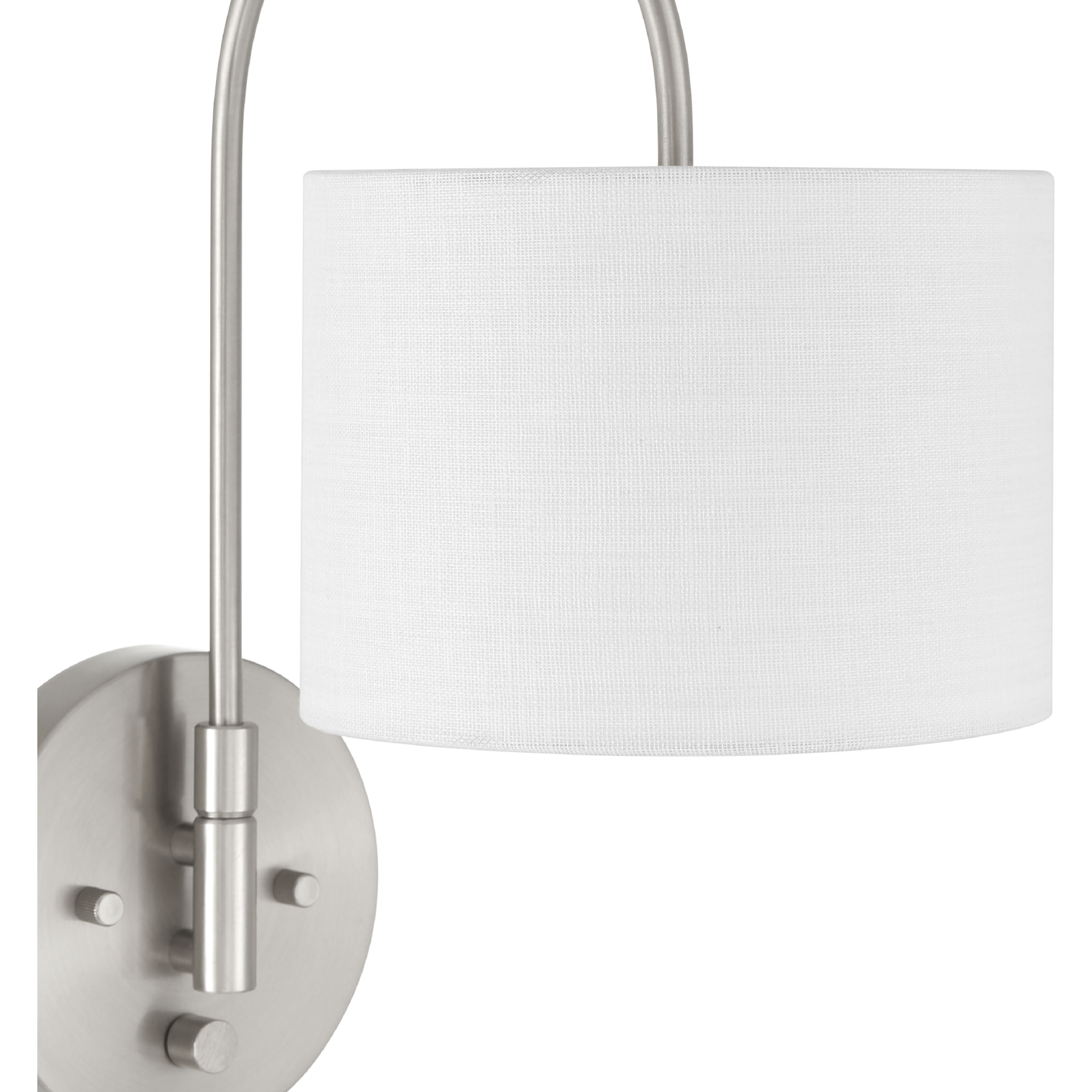 Horizon 1 Light 7.5 inch Brushed Nickel Pin Up Sconce Wall Light, Large