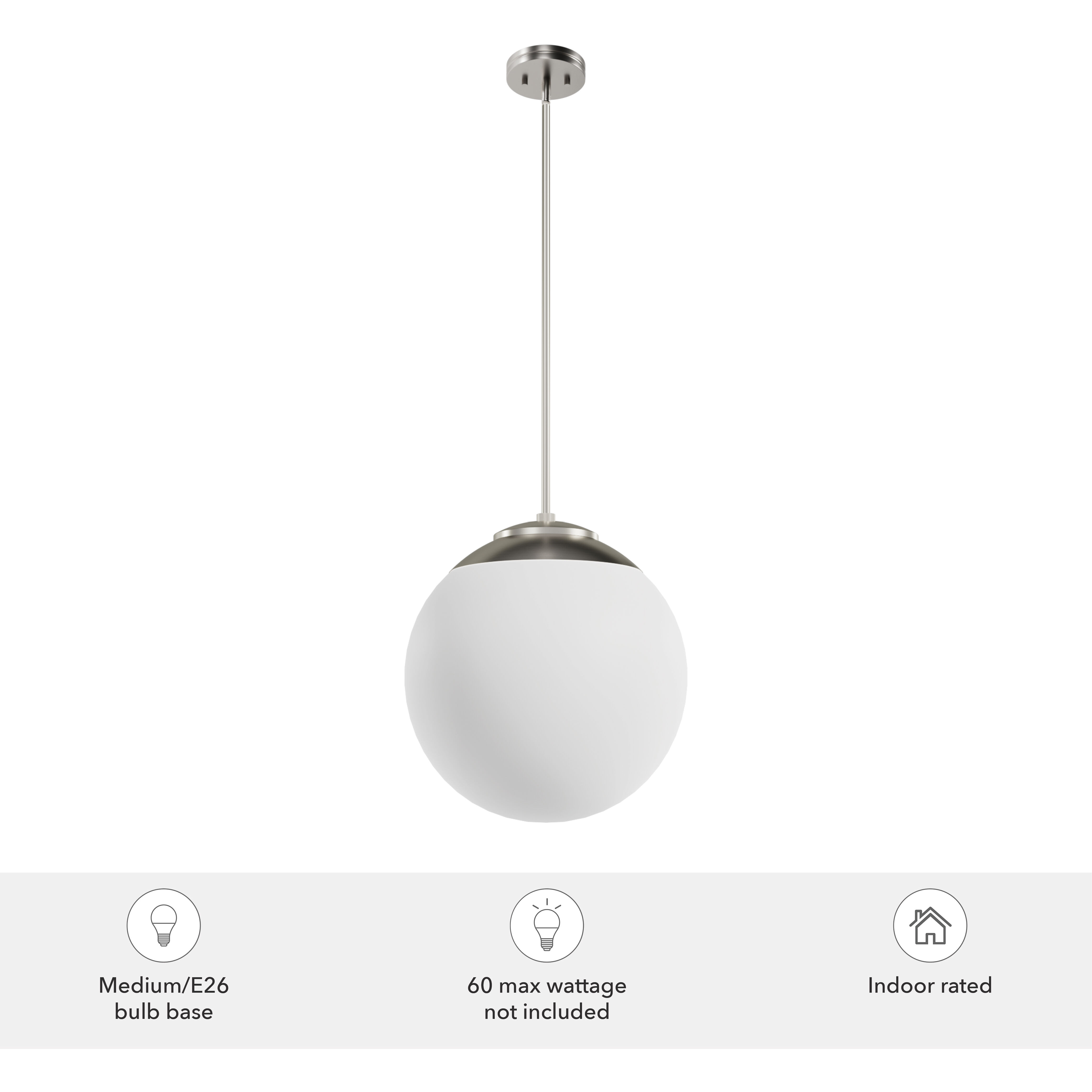 Hepburn 3 Light 16 inch Brushed Nickel Pendant Ceiling Light