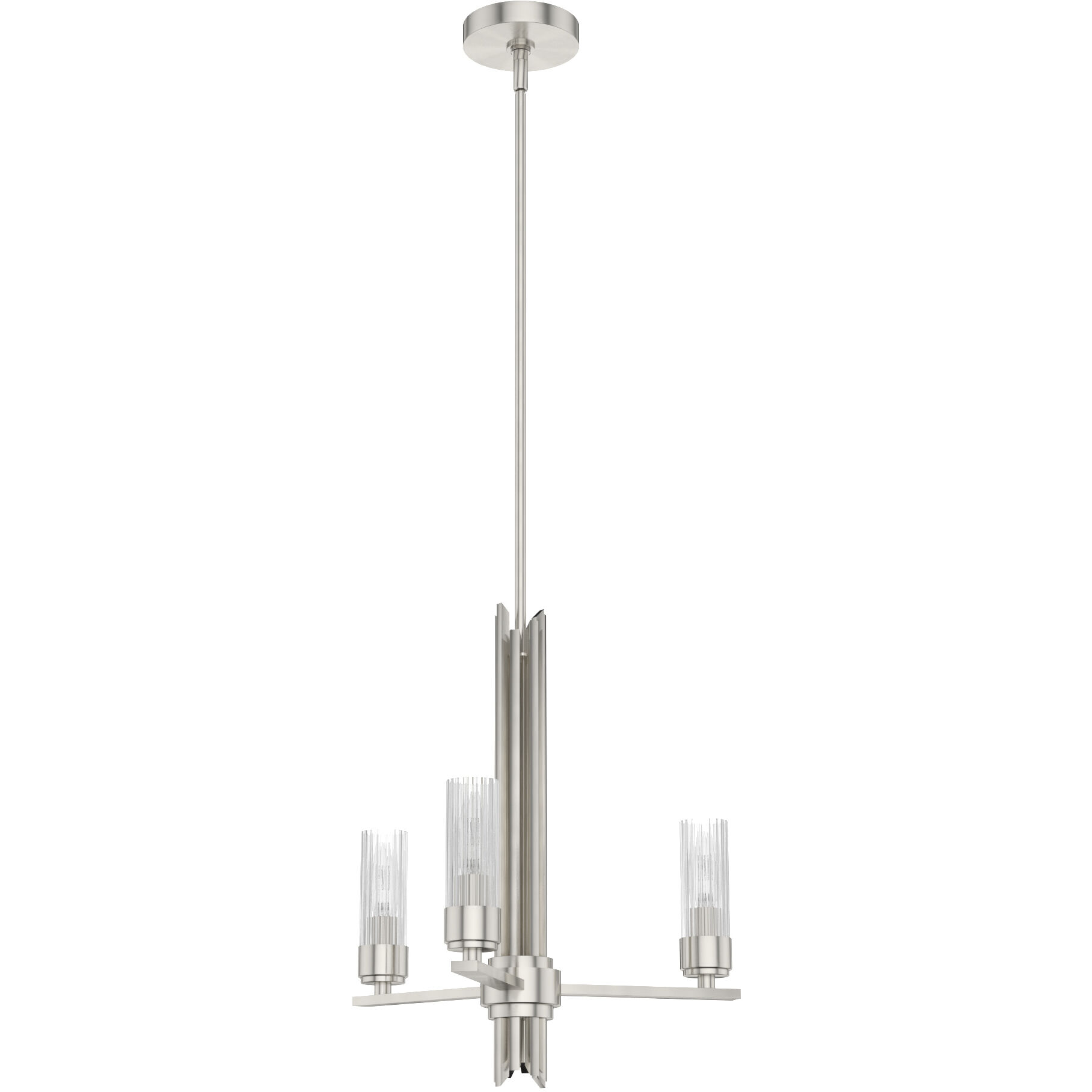 Gatz 3 Light 18 inch Brushed Nickel Chandelier Ceiling Light